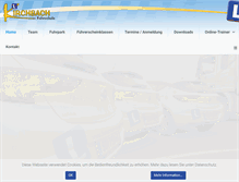 Tablet Screenshot of fahrschule-kirchbach.com